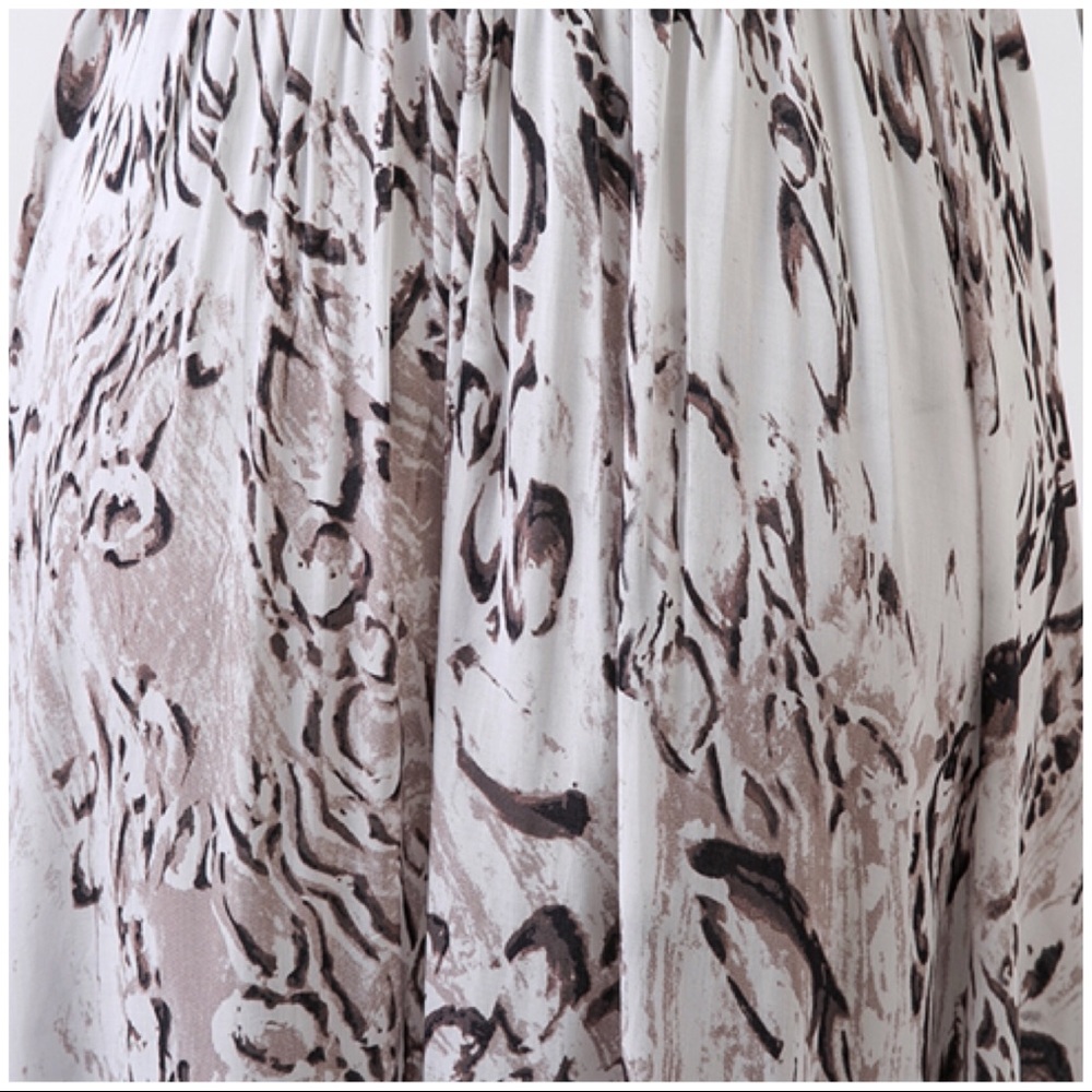 Smocked Off Shoulder Boho Print Maxi Dress - Picture 6 of 6